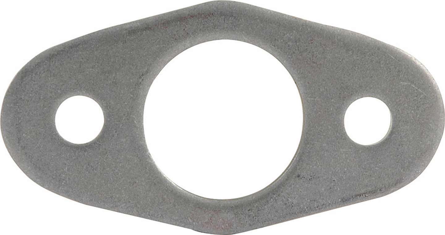 Rub Rail Flange - 1-1/4 in ID Center Hole - Two 3/8 in Mounting Holes - 3/16 in Thick - Steel - Natural - Set of 4