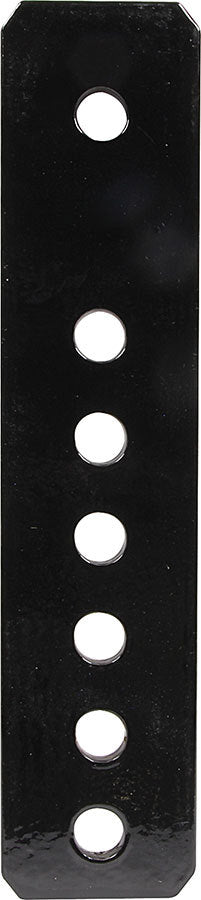 Spring Shackle Plate - Leaf - 9 in Length - 2 in Width - 1/4 in Thick - 1/2 in Holes - Steel - Black Paint - Pair