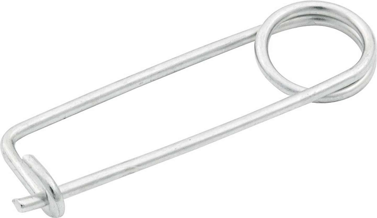 Diaper Pin - 2.875 in Long - 0.090 in Wire Diameter - Steel - Natural - Coil-Over Kit - Set of 10