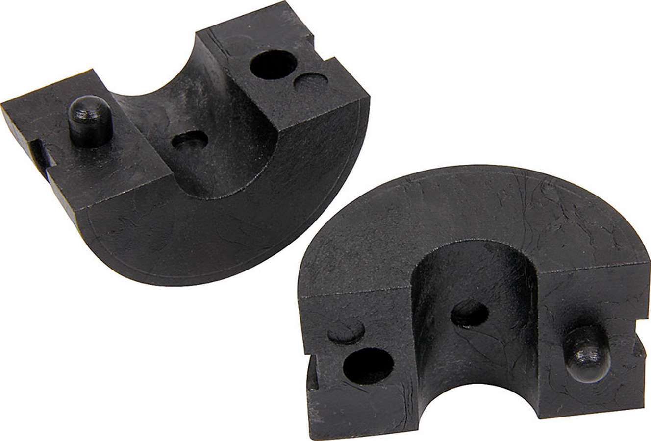 Shock Shim - Collar Style - 2-Piece - 1 in Thick - Plastic - Black - 16 mm Shocks - Pair