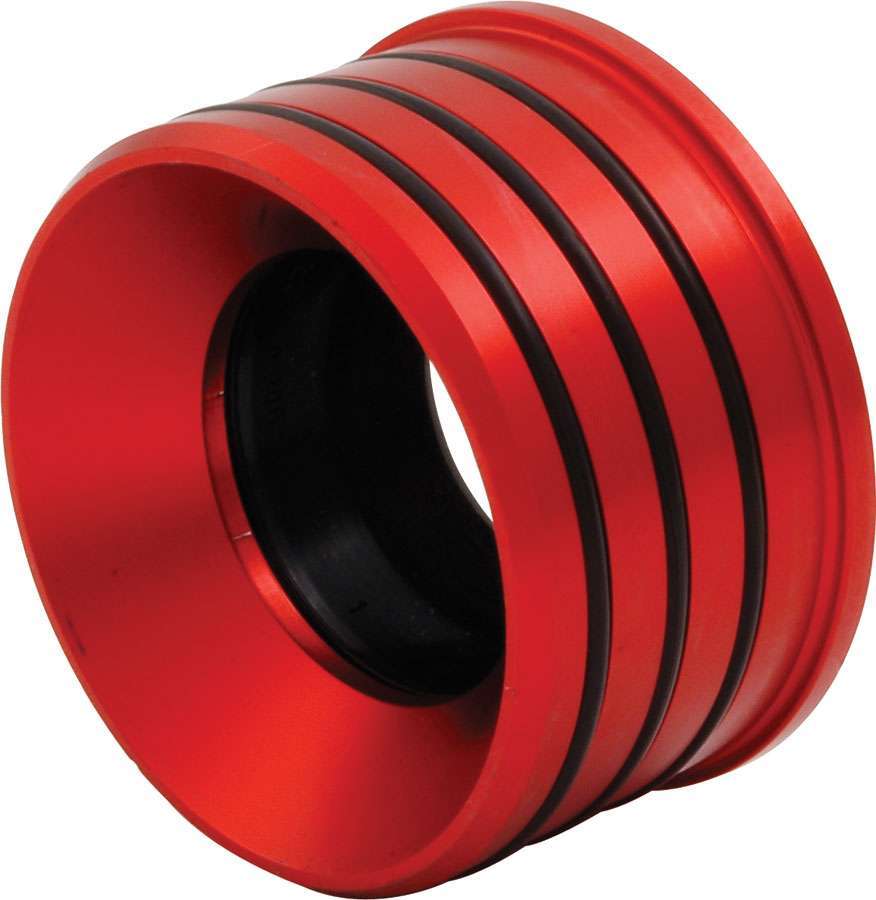 Axle Housing Seal - Inner - O-Ring - 2.625 in OD - 1.125 in ID - 0.188 in Thick - Aluminum / Rubber - Red Anodized - 3/16 in Wall 3 in Axle Tubes - Ford 9 in - Each