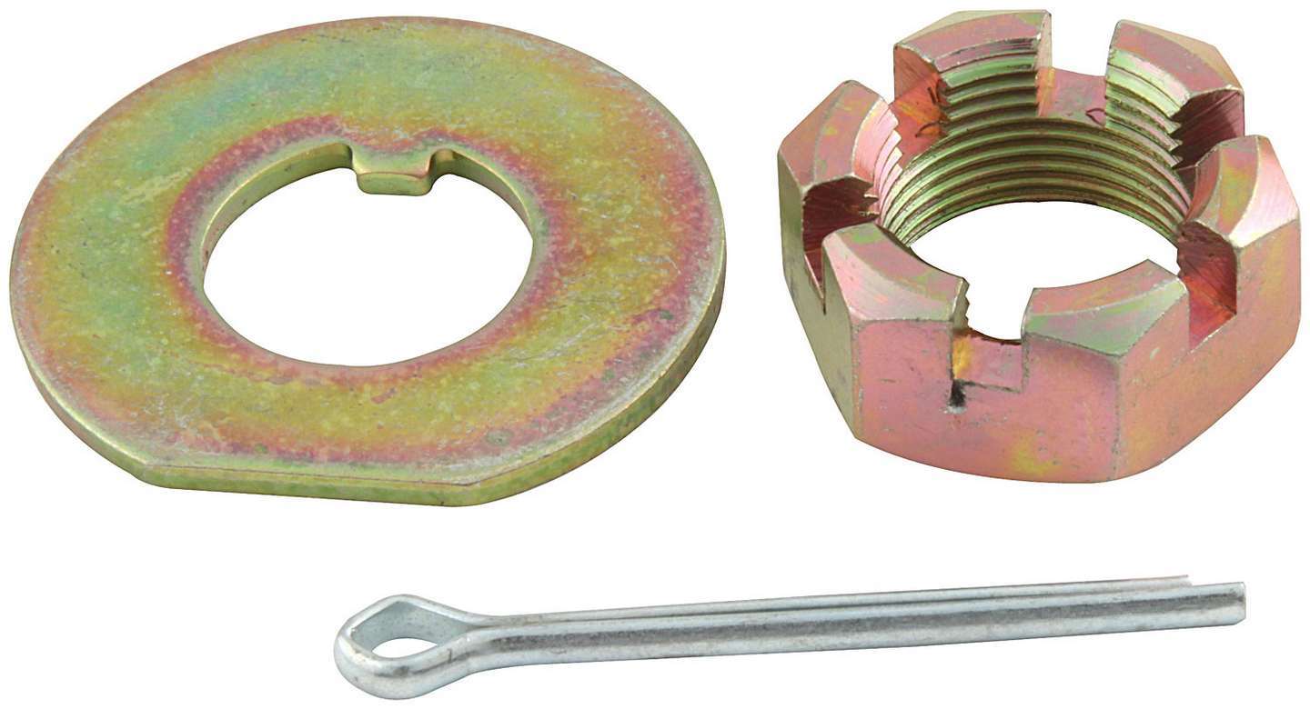 Spindle Nut - Washer / Cotter Pin - Steel - Cadmium - GM Metric Hubs - Kit