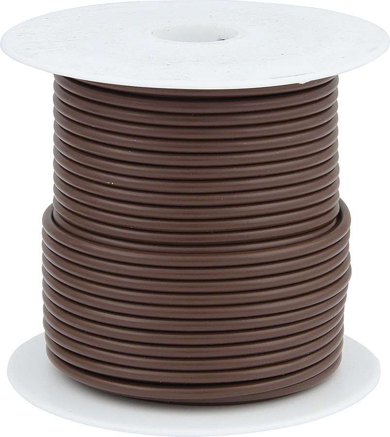 Wire - 20 Gauge - 100 ft Roll - Plastic Insulation - Copper - Brown - Each