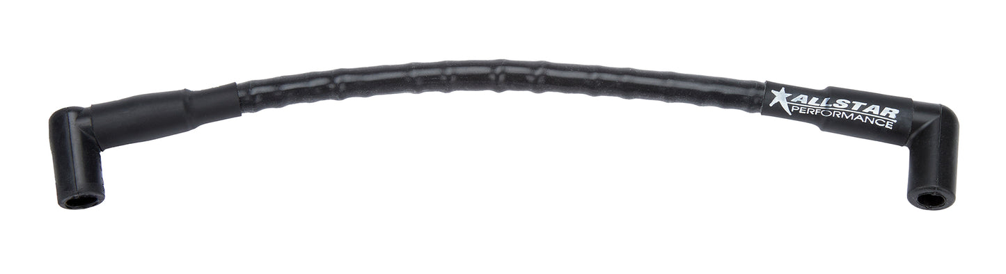 Coil Wire - Spiral Core - 11.5 mm - Sleeved - 12 in Long - Black - HEI Style Terminal - Each