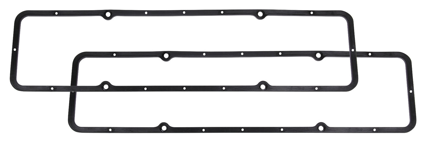 Valve Cover Gasket - 0.188 in Thick - Steel Core Silicone Rubber - Small Block Chevy - Pair