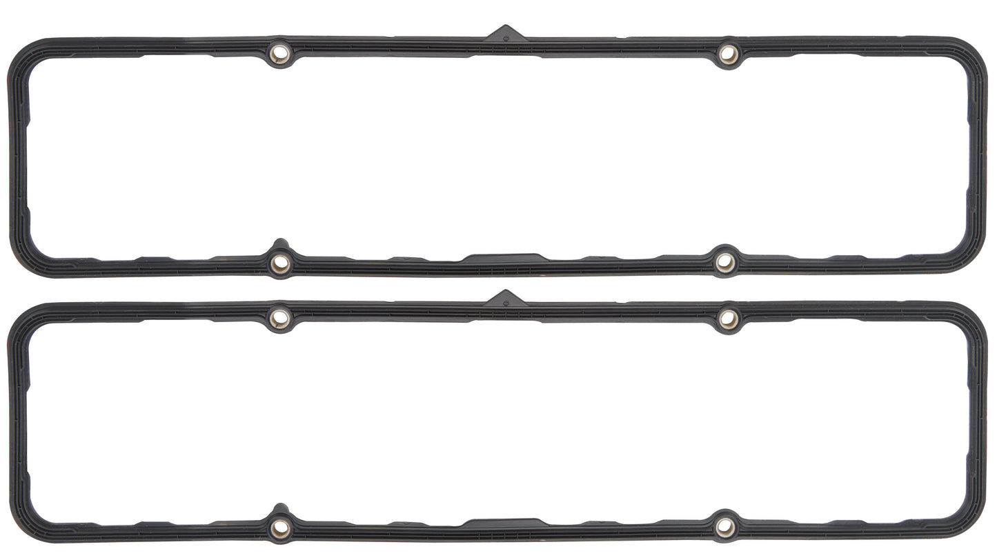Valve Cover Gasket - 0.188 in Thick - Steel Core Silicone Rubber - Small Block Chevy - Pair