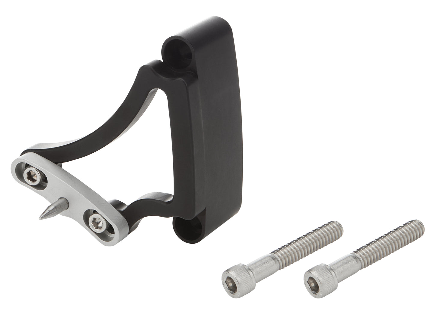 Timing Pointer - Adjustable - Stainless Hardware - Aluminum - Black Anodized - 6-3/8 in OD Balancer - Small Block Chevy - Each