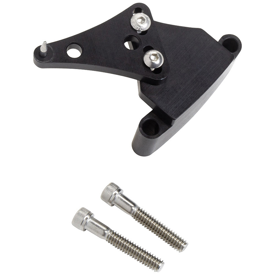 Timing Pointer - Adjustable - Stainless Hardware - Aluminum - Black Anodized - 4-3/8 in OD Balancer - Small Block Chevy - Each