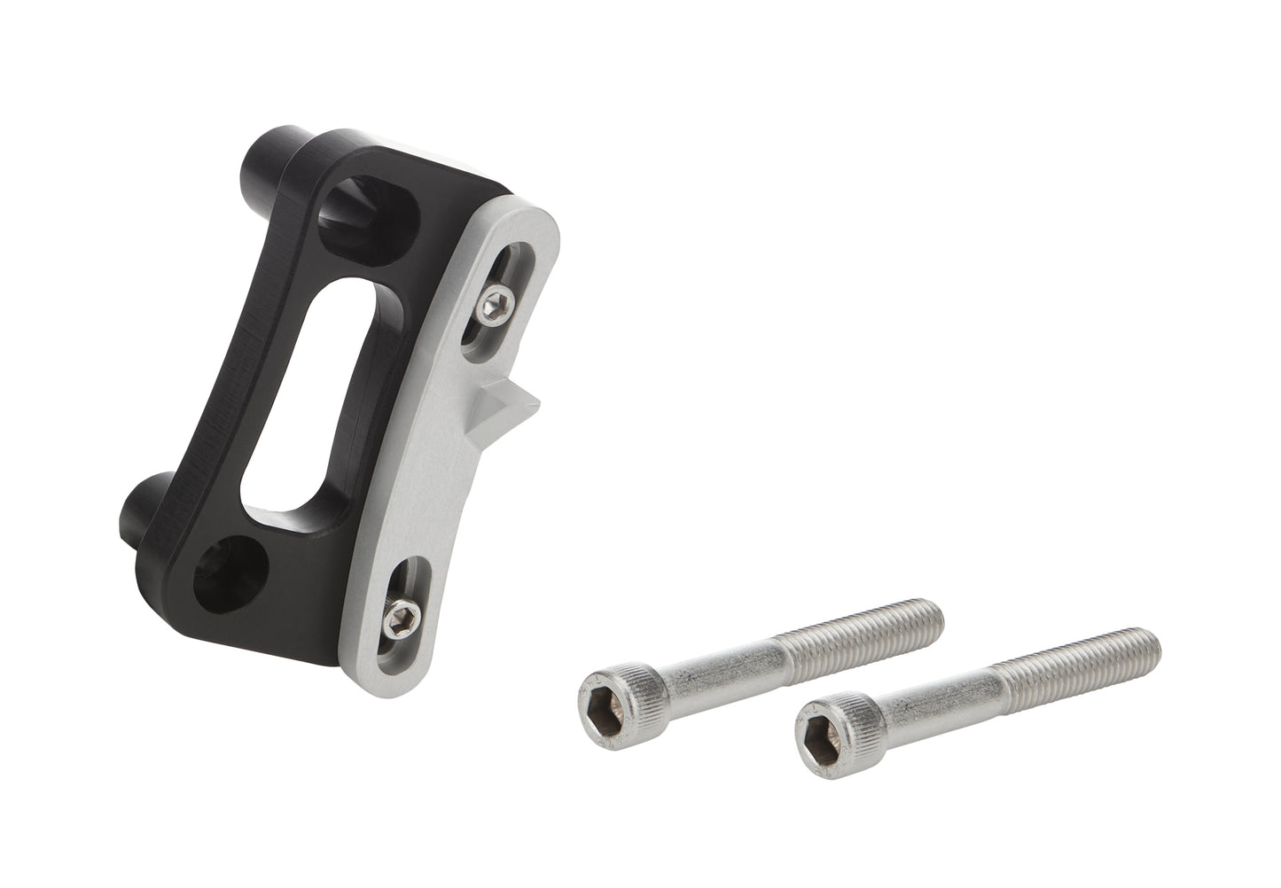 Timing Pointer - Adjustable - Stainless Hardware - Aluminum - Black Anodized - 10 O'clock Position - Small Block Ford - Each