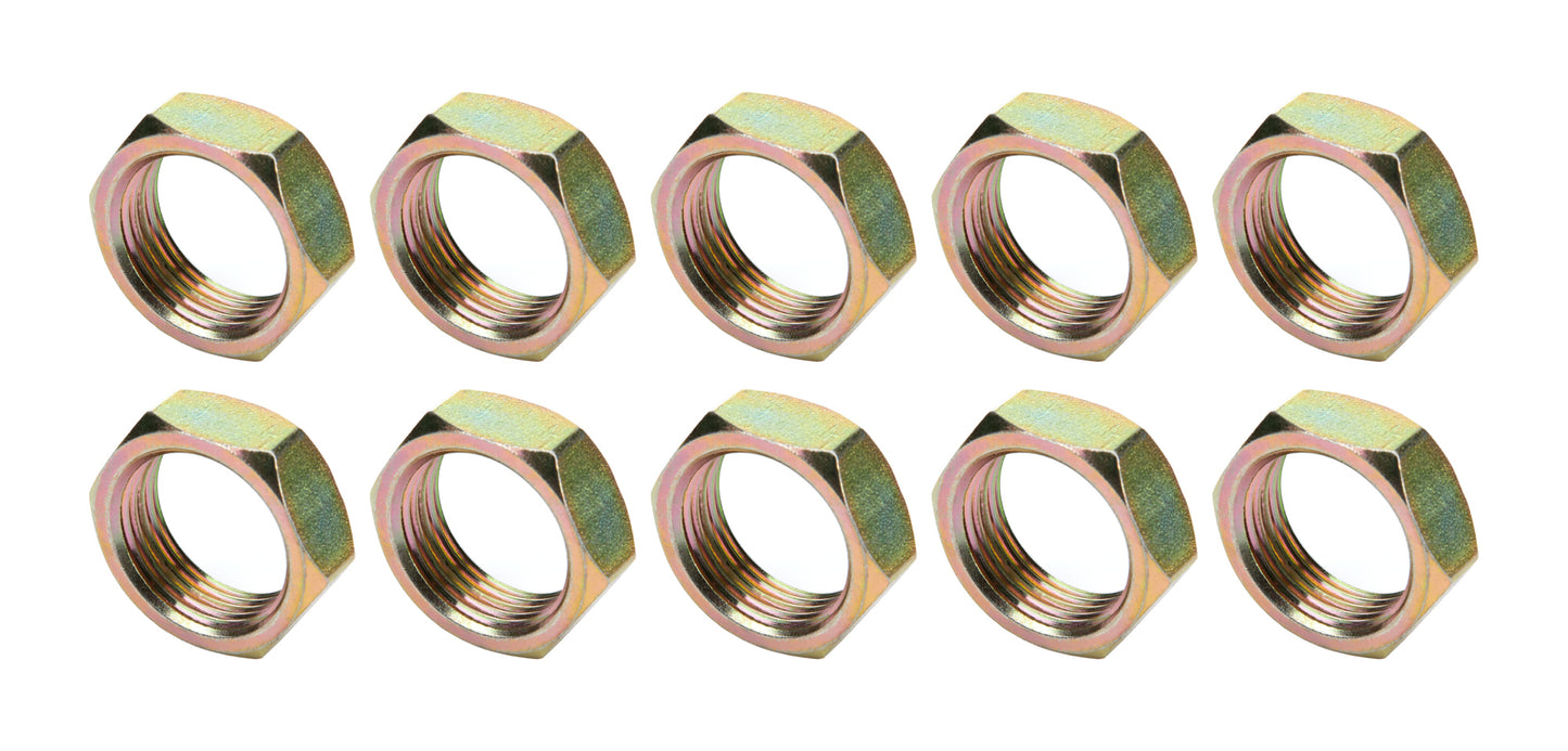Nut - 1-1/8-12 in Right Hand Thread - Steel - Cadmium - Allstar Adjustable Panhard Bars - Set of 10