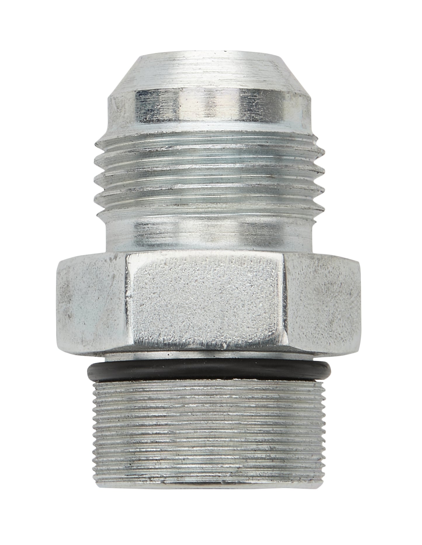 Fitting - Adapter - Straight - 10 AN Male to 7/8-32 Male O-Ring - Steel - Zinc Plated - Power Steering Systems - Each