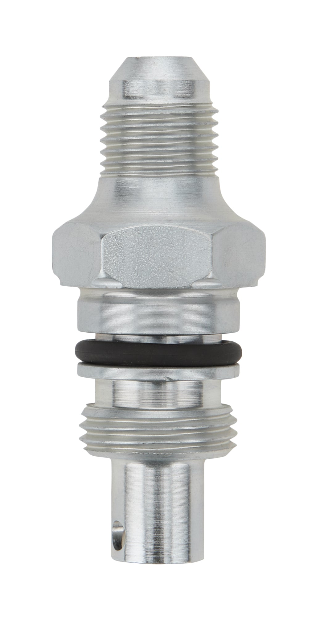 Fitting - Adapter - Straight - 6 AN Male to 8 AN Male O-Ring - Steel - Zinc Oxide - Power Steering Systems - Each