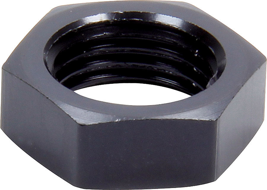Bulkhead Fitting Nut - 6 AN - Aluminum - Black Anodized - Each
