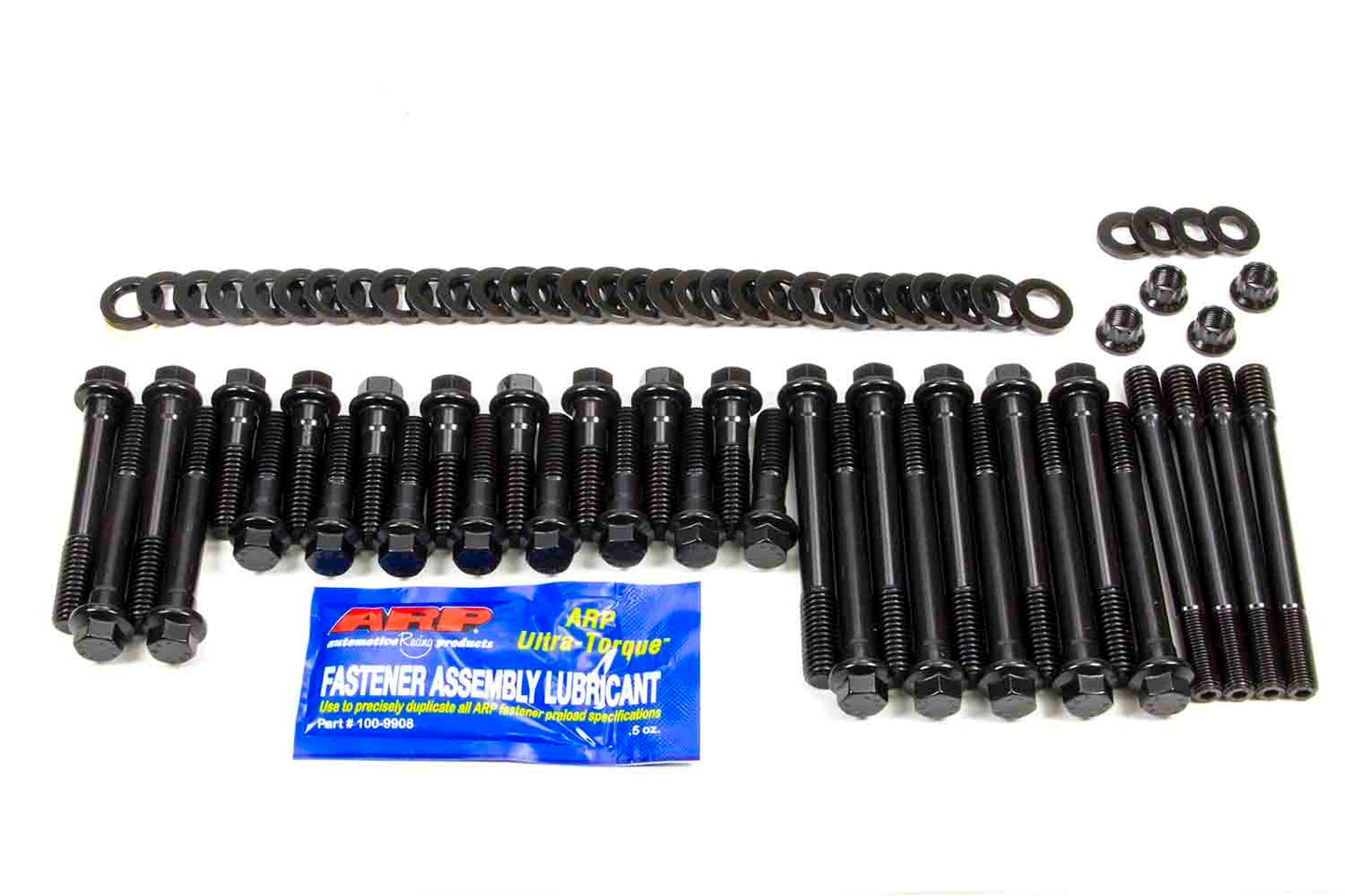 Cylinder Head Bolt Kit - High Performance Series - Hex / 12 Point Head - Chromoly - Black Oxide - 23 Degree Pro Action - Small Block Chevy - Kit