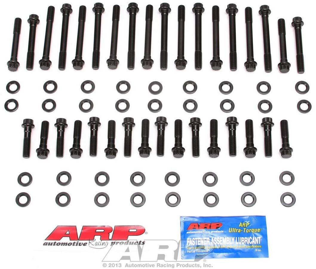 Cylinder Head Bolt Kit - High Performance Series - 12 Point Head - Chromoly - Black Oxide - Small Block Chevy - Kit