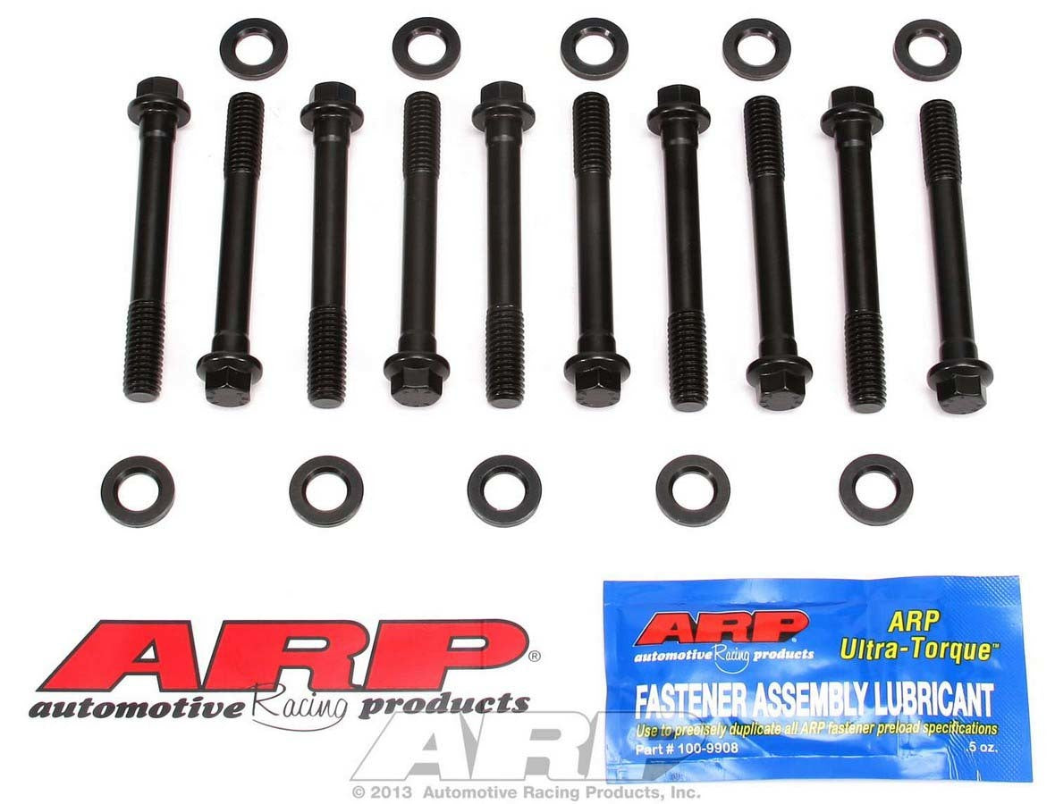 Main Bolt Kit - High Performance Series - Hex Head - 2-Bolt Mains - Chromoly - Black Oxide - Large Journal - Small Block Chevy - Kit