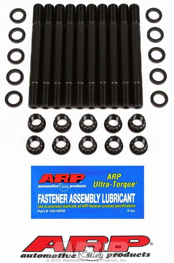 Cylinder Head Stud Kit - 12 Point Nuts - Chromoly - Black Oxide - Ford 2300 - Kit