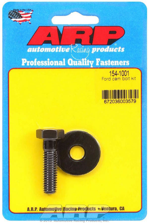 Camshaft Gear Bolt Kit - High Performance Series - 3/8-16 in Thread - 1.460 in Long - 5/8 in Hex Head - Chromoly - Black Oxide - Small Block Ford - Each