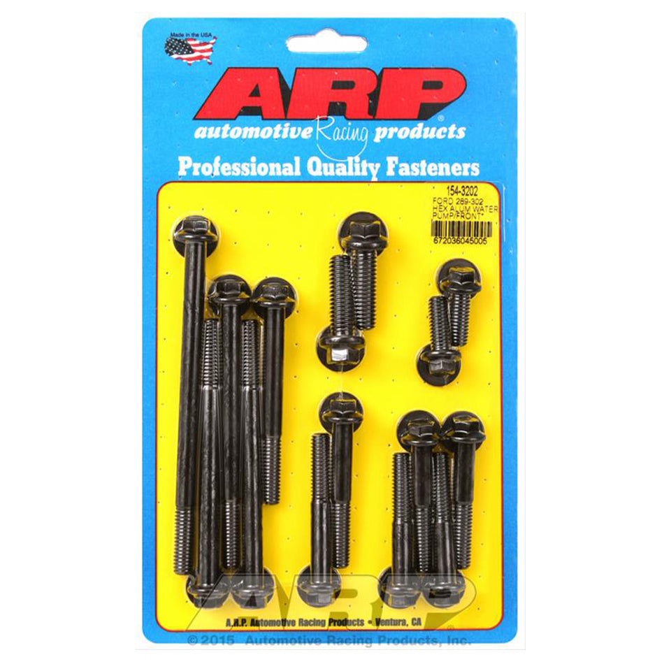 Engine and Accessory Fastener Kit - Hex Head - Chromoly - Black Oxide - Small Block Ford - Kit