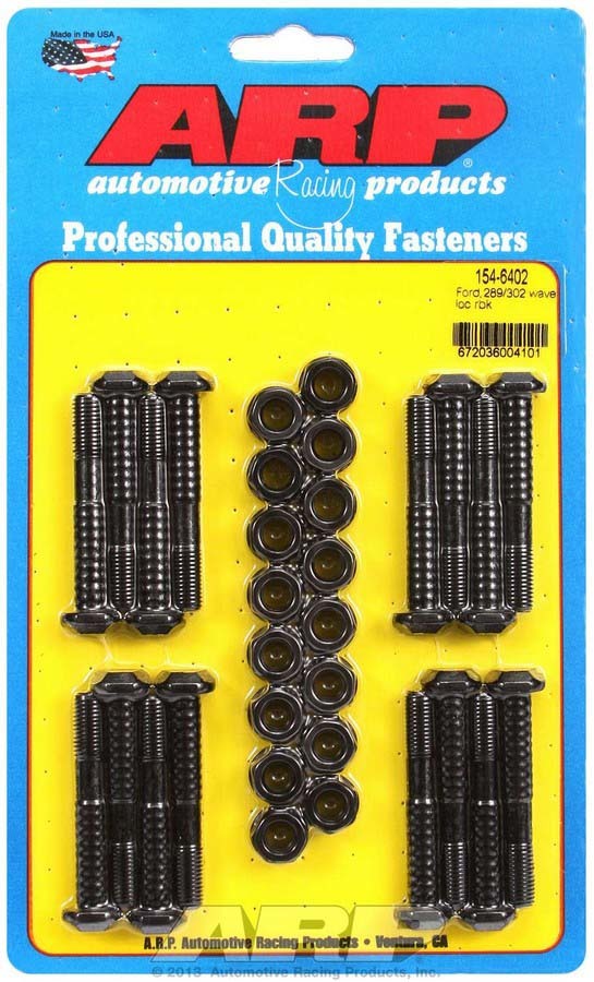 Connecting Rod Bolt Kit - High Performance Series - Wave-Loc - 5/16 in Bolt - Chromoly - Small Block Ford - Set of 16