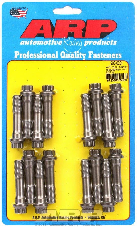 Connecting Rod Bolt Kit - Pro Series - 7/16 in Bolt - 1.85 in Long - ARP2000 - Manley - Set of 16