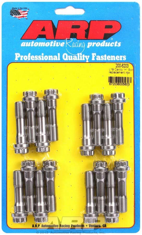 Connecting Rod Bolt Kit - Pro Series - 7/16 in Bolt - 1.725 in Long - H-bolt - Carrillo - ARPL19 - Set of 16