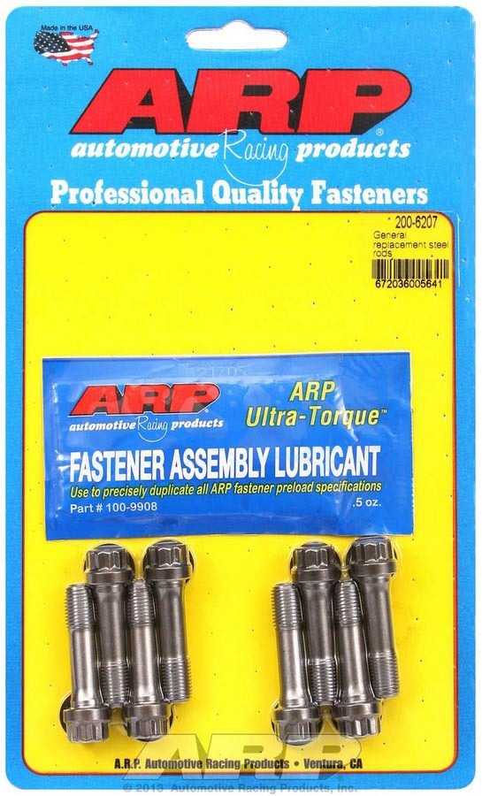 Connecting Rod Bolt Kit - Pro Series - 3/8 in Bolt - 1.5 in Long - ARP2000 - Universal Steel Rods - Set of 8