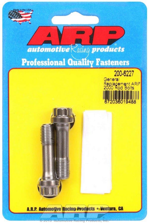 Connecting Rod Bolt Kit - Pro Series - 3/8 in Bolt - 1.5 in Long - ARP2000 - Universal Steel Rods - Pair