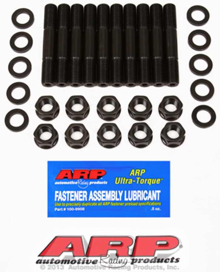 Main Stud Kit - Hex Nuts - 2-Bolt Mains - Chromoly - Black Oxide - Various Applications - Kit