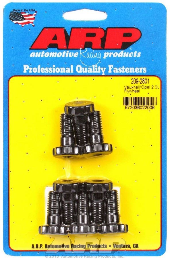 Flywheel Bolt Kit - Pro Series - 10 mm x 1.25 Thread - 0.985 in Long - 12 Point Head - Chromoly - Black Oxide - 2.0 L - DOHC Opel / Vauxhall - Set of 8