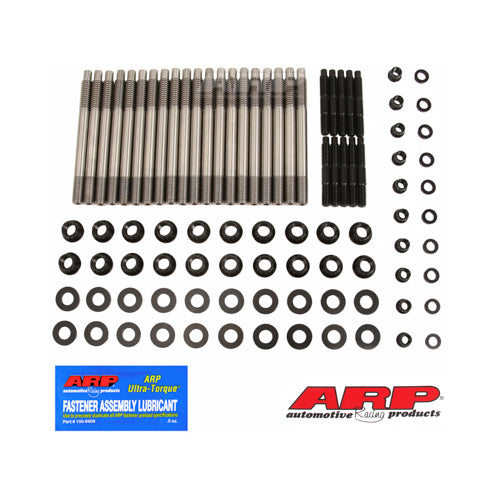 Cylinder Head Stud Kit - 12 Point Nuts - Chromoly - Natural - GM LS-Series - Kit
