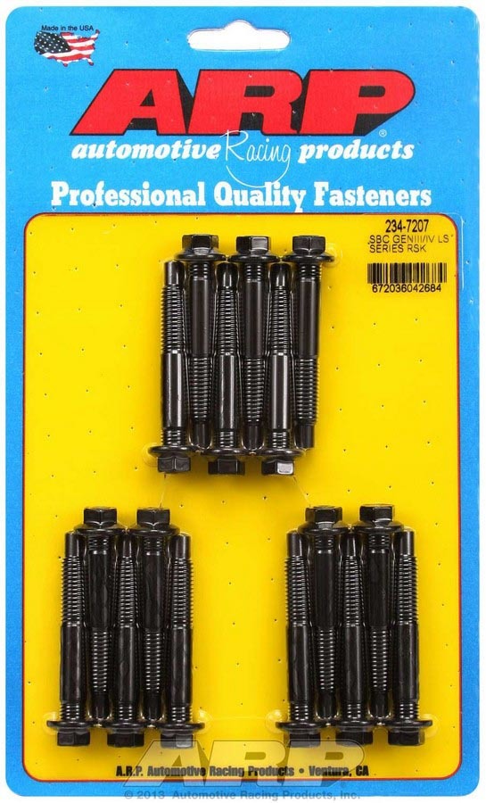 Rocker Arm Stud - Pro Series - 8 mm x 1.25 Base Thread - 5/16-24 in Top Thread - 1.460 in Effective Stud Length - Chromoly - GM LS-Series - Set of 16