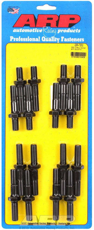 Rocker Arm Stud - Pro Series - 7/16-14 in Base Thread - 7/16-20 in Top Thread - 2.000 in Effective Stud Length - Chromoly - Universal - Set of 16