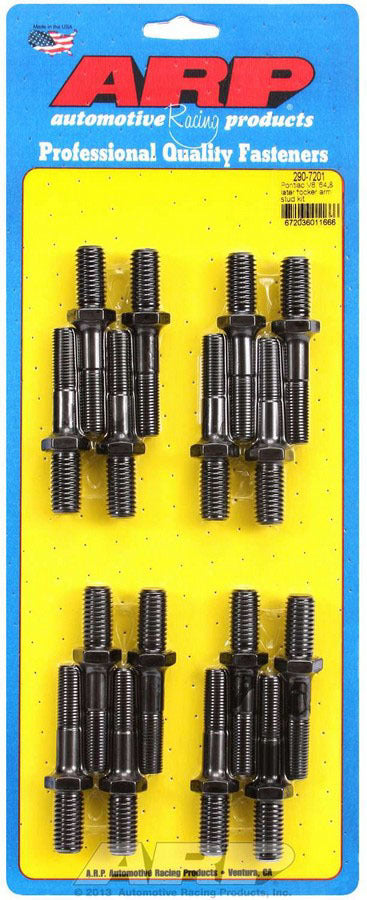 Rocker Arm Stud - Pro Series - 1/2-13 in Base Thread - 7/16-20 in Top Thread - 2.000 in Effective Stud Length - Chromoly - Universal - Set of 16
