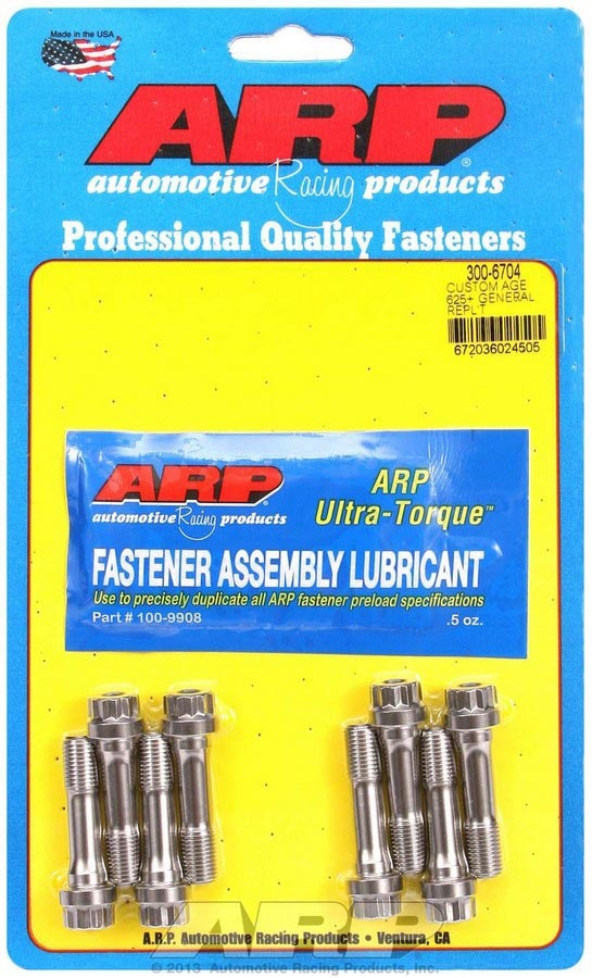 Connecting Rod Bolt Kit - Pro Series - 3/8 in Bolt - 1.5 in Long - Nickel Alloy - Universal - Set of 8