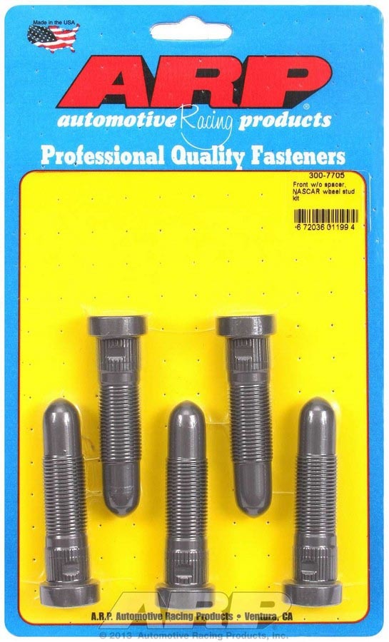 Wheel Stud - Speed Stud - 5/8-18 in Thread - 2.750 in Long - 0.660 in Knurl - Chromoly - Set of 5