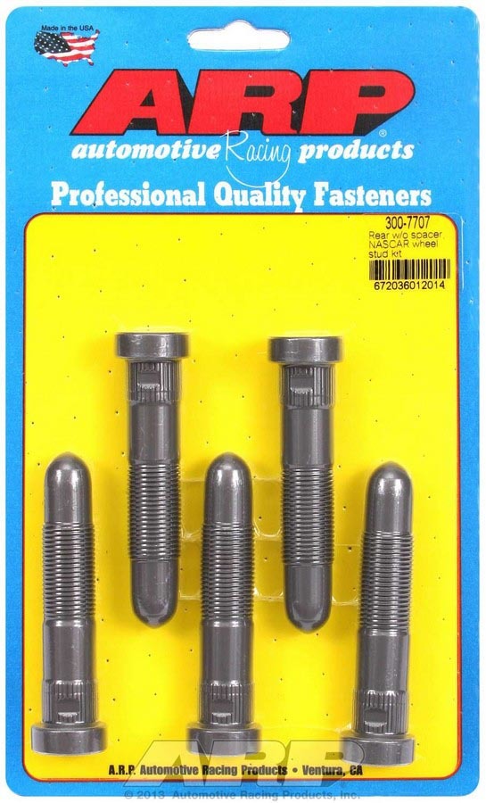 Wheel Stud - Speed Stud - 5/8-18 in Thread - 3.250 in Long - 0.660 in Knurl - Chromoly - Set of 5