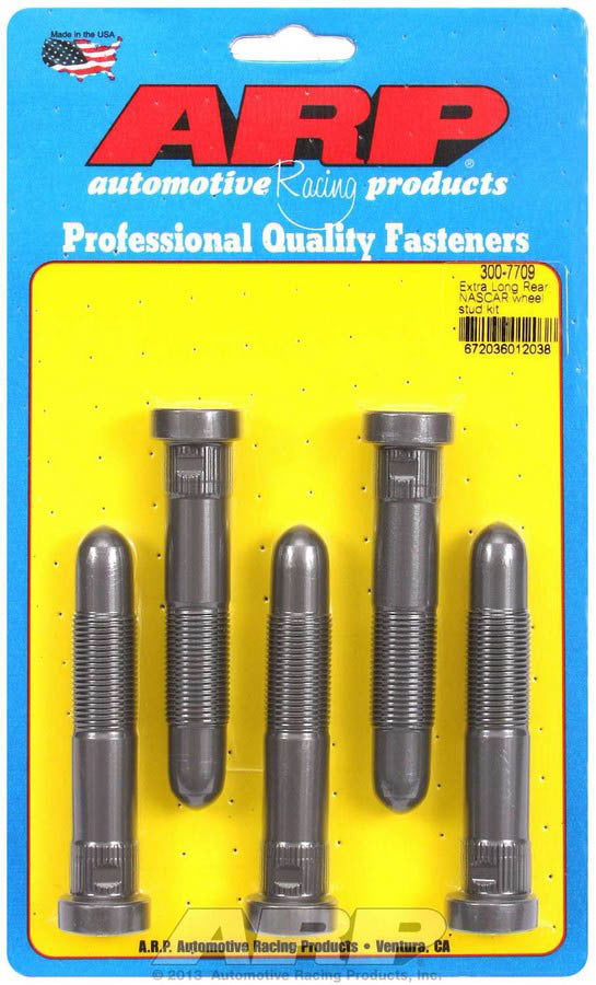 Wheel Stud - Speed Stud - 5/8-18 in Thread - 3.600 in Long - 0.660 in Knurl - Chromoly - Set of 5