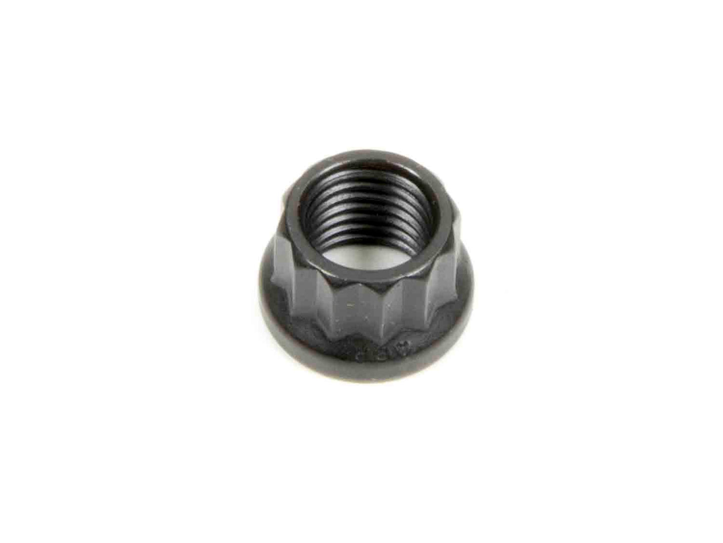 Nut - 10 mm x 1.25 Thread - 12 mm 12 Point Head - Small Collar - Chromoly - Black Oxide - Universal - Each