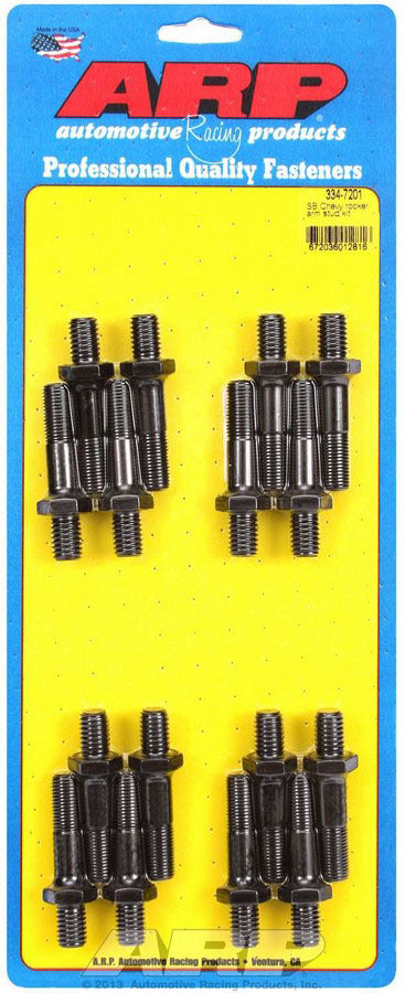 Rocker Arm Stud - Pro Series - 7/16-14 in Base Thread - 7/16-20 in Top Thread - 1.900 in Effective Stud Length - Chromoly - Universal - Set of 16