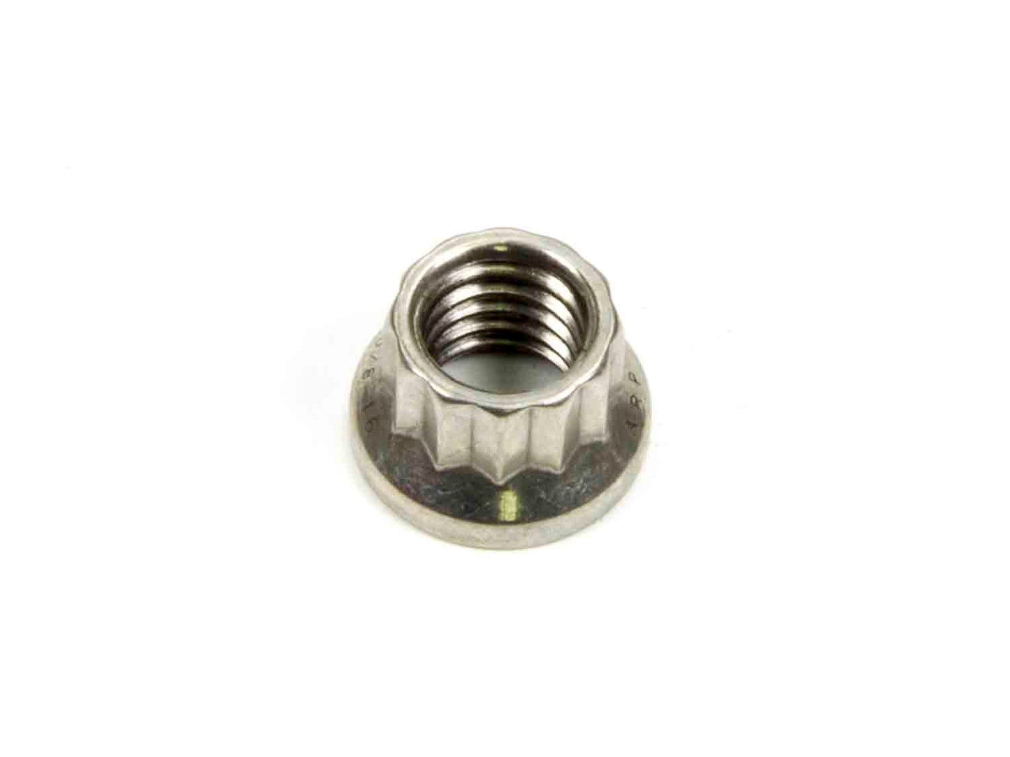 Nut - 3/8-16 in Thread - 7/16 in 12 Point Head - Stainless - Polished - Universal - Each