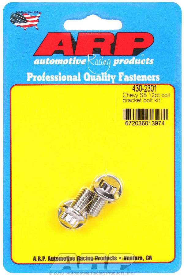 Coil Bracket Bolt Kit - 12 Point Head - Stainless - Polished - Chevy - Kit