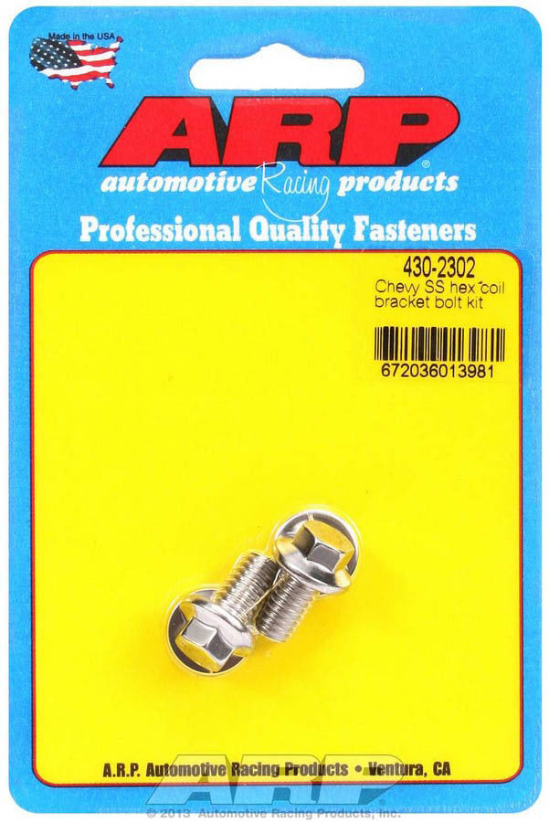 Coil Bracket Bolt Kit - Hex Head - Stainless - Polished - Chevy - Kit