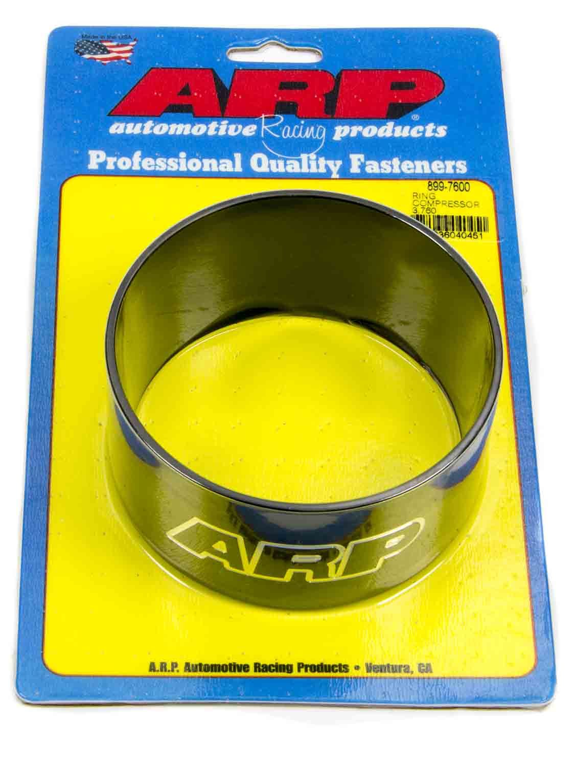 Piston Ring Compressor - 3.760 in Bore - Tapered - Billet Aluminum - Black Anodized - Each