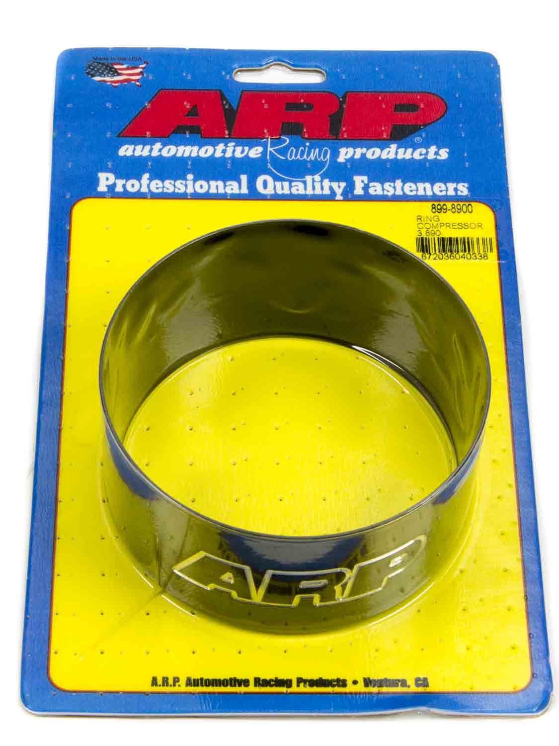 Piston Ring Compressor - 3.890 in Bore - Tapered - Billet Aluminum - Black Anodized - Each