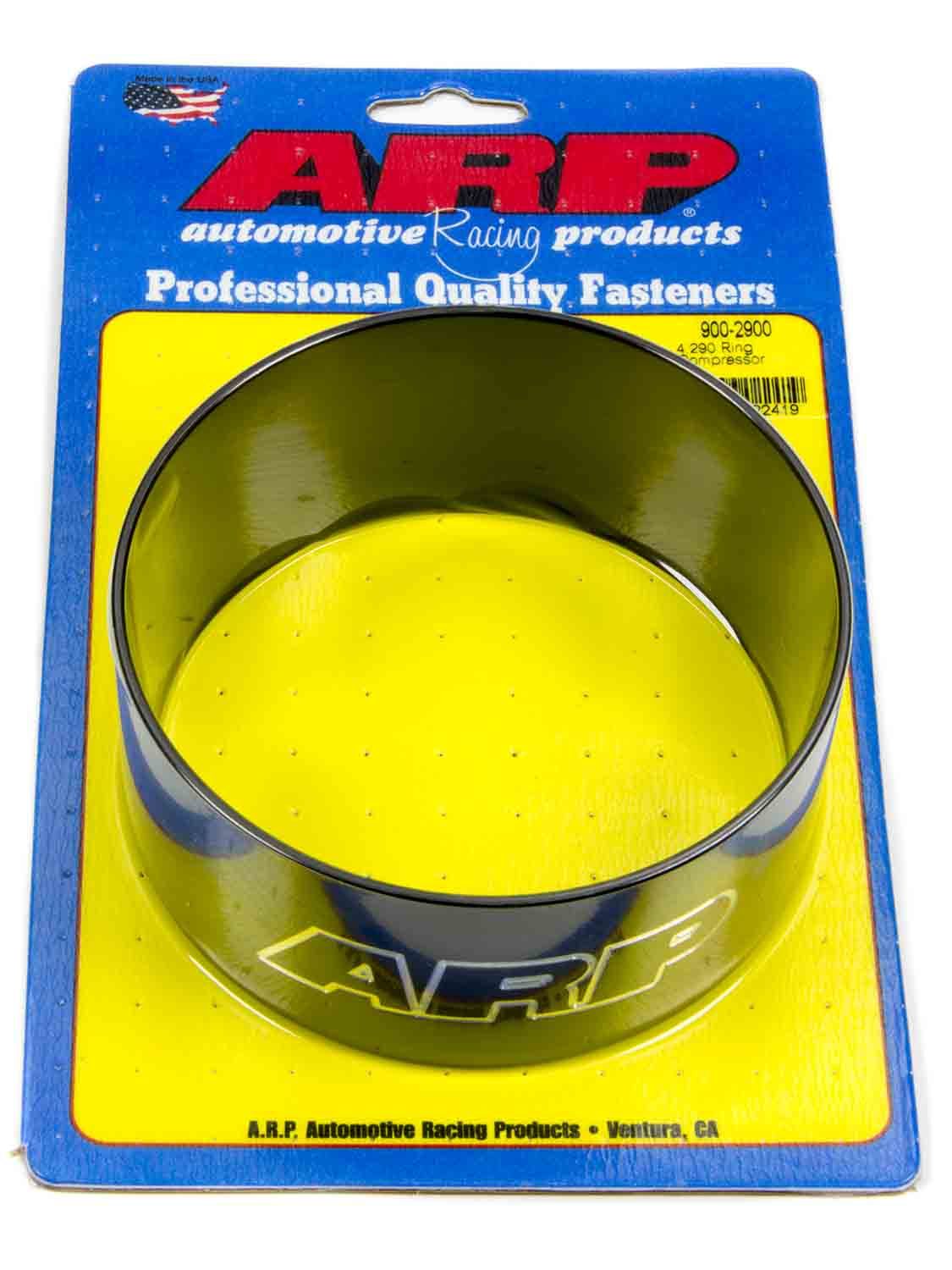 Piston Ring Compressor - 4.290 in Bore - Tapered - Billet Aluminum - Black Anodized - Each