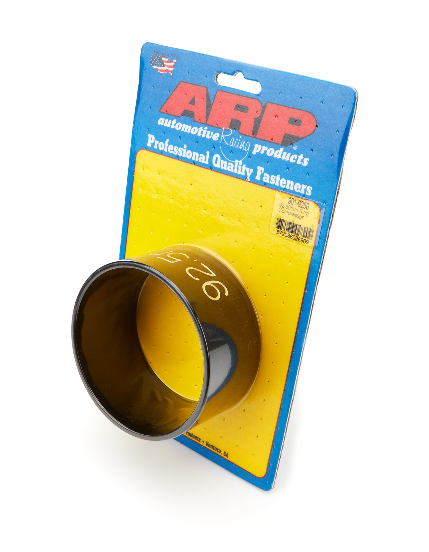 Piston Ring Compressor - 92.50 mm Bore - Tapered - Billet Aluminum - Black Anodized - Each