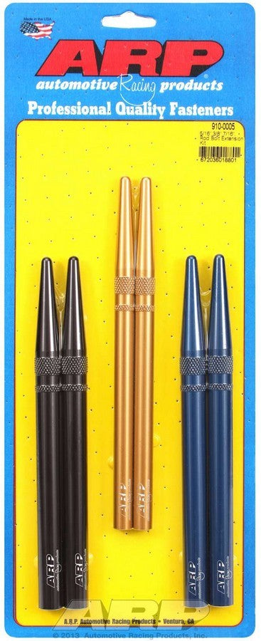 Rod Bolt Extension - 5/16 in Rod Bolts - 3/8 in Rod Bolts - 7/16 in Rod Bolt - Aluminum - Hard Anodized - Set of 3