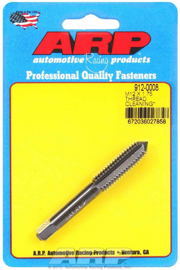 Thread Chaser - 12 mm x 1.75 in Male Thread - Steel - Zinc Oxide - Universal - Each