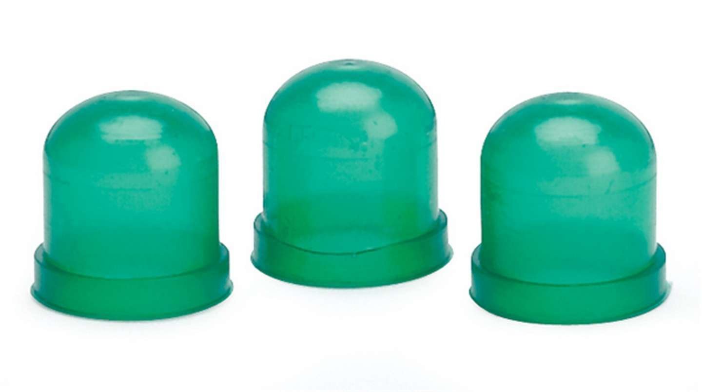 Light Bulb Cover - Plastic - Green - Autometer Gauges - Set of 3